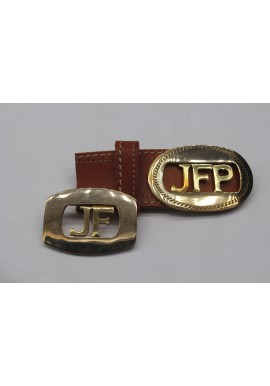 BELT BUCKLE WITH NAME INITIALS